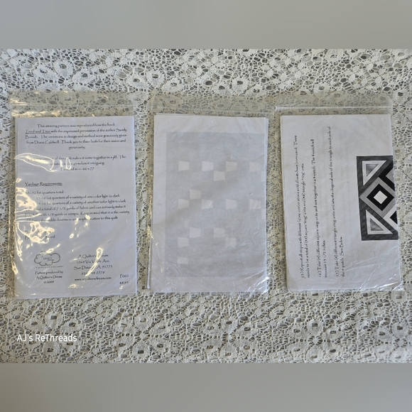 Quilt Pattern Bundle – Rockin’ Rail Fence, Tumbler Charm & Third Time Around - Picture 4 of 6